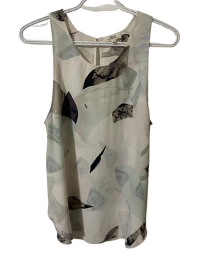 Wilfred Abstract Print Sleeveless Top Size Large
